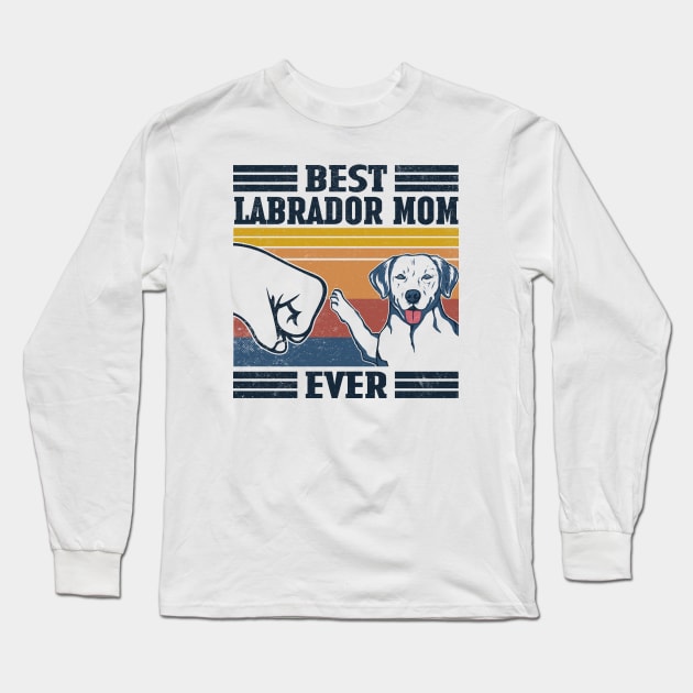 Best Labrador Mom Ever Long Sleeve T-Shirt by mia_me